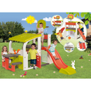 מתקן פעילות שער כדורגל+עמוד כדורסל+מגלשה Smoby