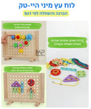 לוח עץ מיני היי-טק - הברגה והשחלה