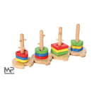 השחלת צורות לעמודים גוגו