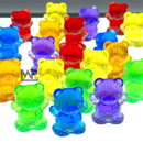 מיון דובים שקוף-צבעוני