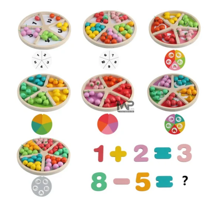פאי מיון פירות מעץ - כמות וצבע