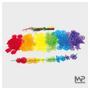 השחלת כפתורים שקוף - חור גדול