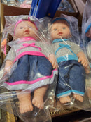 בובה 30 ס''מ - דגם ג'ינס בן/בת