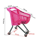 עגלת סופר מתכת צבעוניות