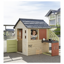 בית לחצר + מטבח סמובי - אדום