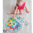 פזל דו צדדי - עץ רצפתי XXL