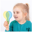 סט 6 משוטים שקוף-צבעוני