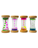 שעון נוזלי מעץ