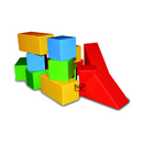 סט 30 קוביות נבובות פלסטיק