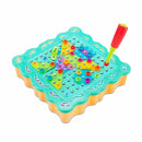 משחק מברגה + משטח הברגות מואר 200 חלקים