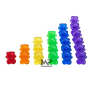 מיון דובים שקוף-צבעוני