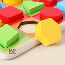 התאם צורה וצבע עץ + קוביות