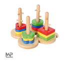 השחלת צורות לעמודים גוגו