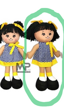 בובה בד - 60 ס''מ - אנה בשמלה וקוקיות