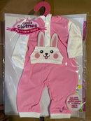 בגדי בובה-אוברול ורוד