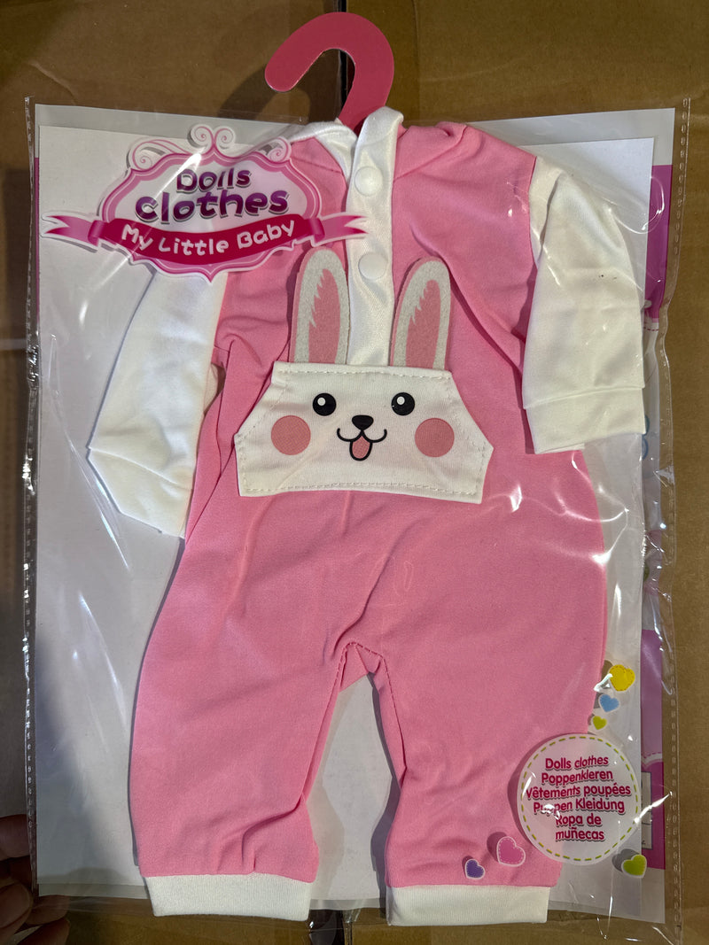 בגדי בובה-אוברול ורוד