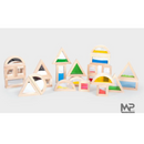 סט 24 קוביות עץ מראה