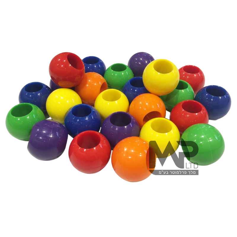 חרוזים גדולים 3 ס''מ- 240 חלקים