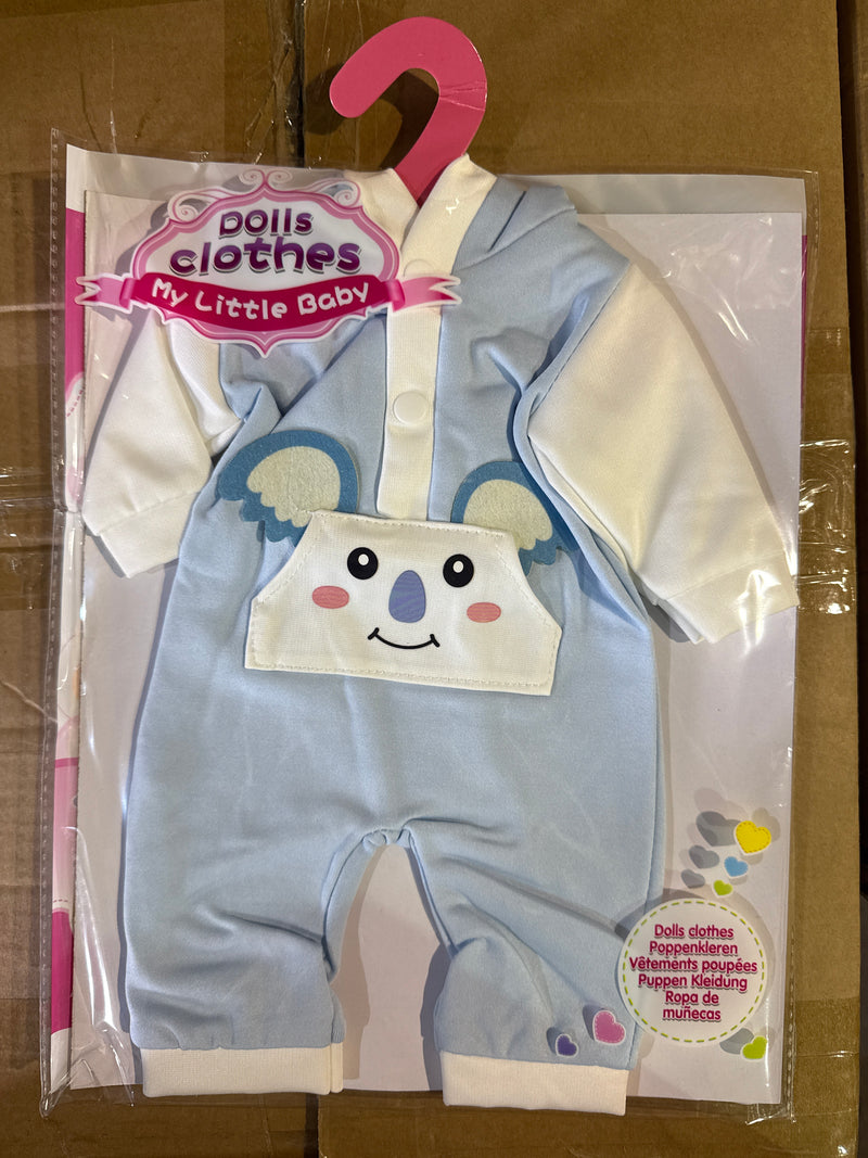 בגדי בובה- אוברול תכלת