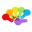 סט 6 משוטים שקוף-צבעוני