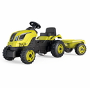 טרקטור לחצר + נגרר סמובי ירוק