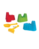 בונים טירות בחול - סט 3 תבניות+כף מגרפה מריונקס