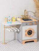 מכונת כביסה מעץ