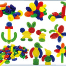 משחק הרכבת חריצים 100 חלקים+דגמים