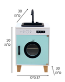 מכונת כביסה מעץ