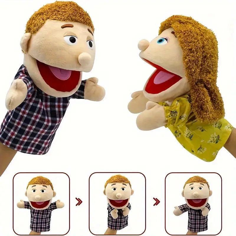 בובות כפפה פה נפתח- משפחה בהירה