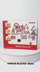 קוביות עץ-מראה 24 חלקים