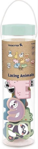השחלת חרוזים לשרוך - חיות Tooky Toy