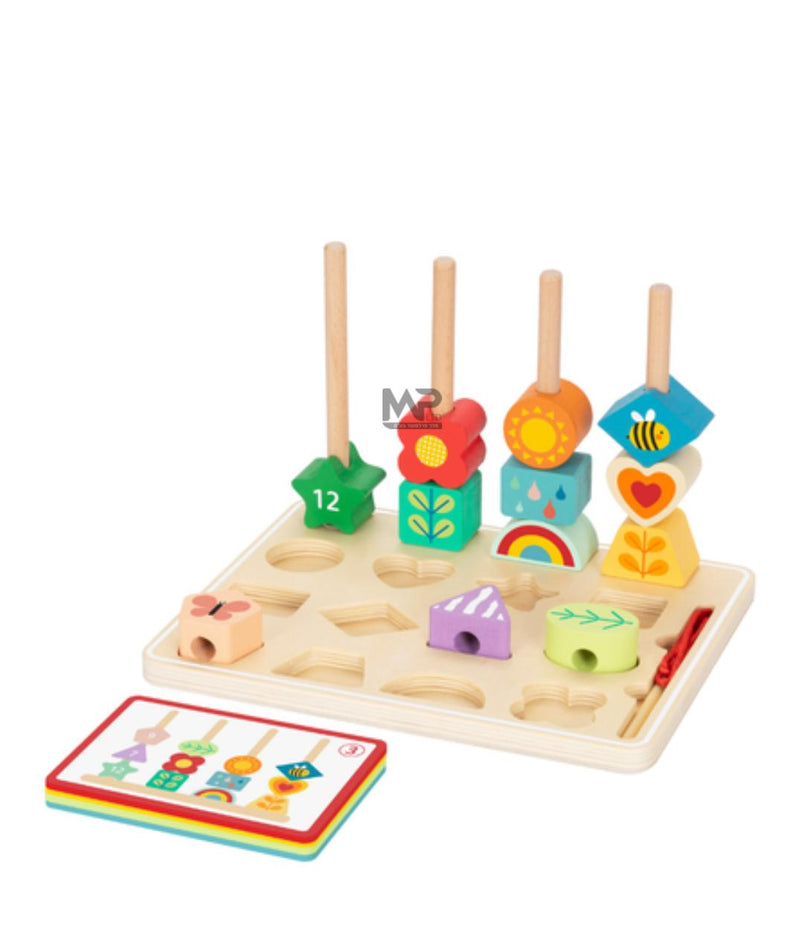 מגדלון השחלת חרוזים לפי דגמים HI Pando - TookyToy