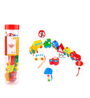 השחלת חרוזים לשרוך - תחבורה Tooky Toy