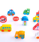 השחלת חרוזים לשרוך - תחבורה Tooky Toy