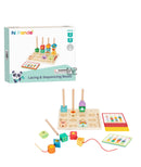 מגדלון השחלת חרוזים לפי דגמים HI Pando - TookyToy