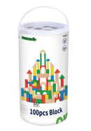 100 קוביות עץ בדלי Tooky Toy